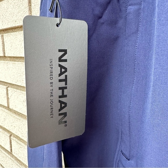 Nathan Tour Hooded Waterproof Jacket Peacoat Navy Blue Medium NWT - Picture 13 of 15